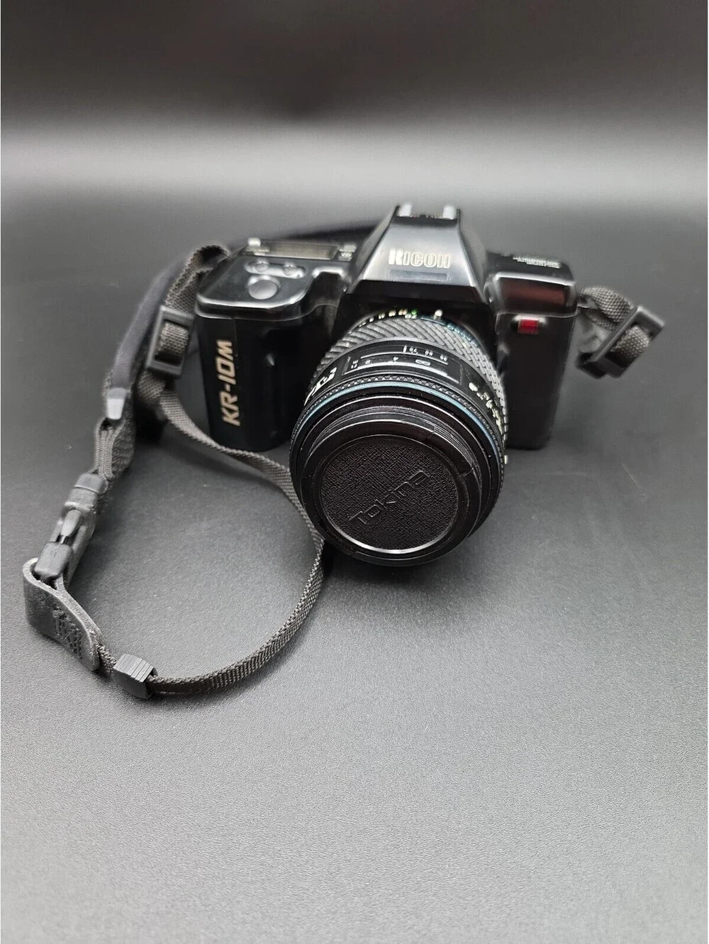 Vintage Ricoh KR-10M 35MM Camera W/ Tokina AF 35-70 Lens